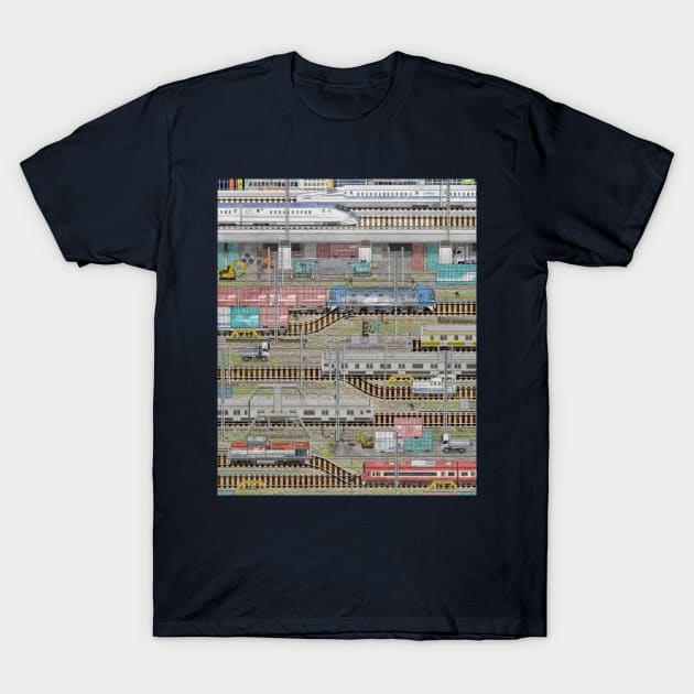 Tokyo Railway T-Shirt by Capt. Jack